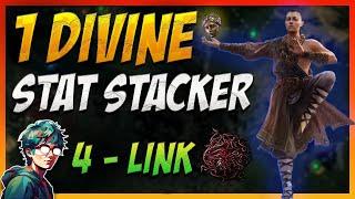 1 Divine Stat Stacker Crushes Endgame on 4-Links – Path OF Exile 2 Build