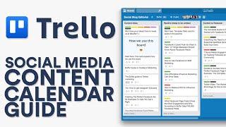 Trello Social Media Content Calendar Guide | Content Planning Calender with Trello