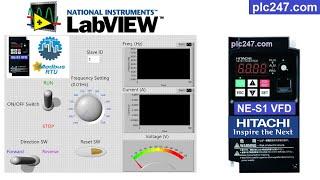 LabView "Modbus RTU" Hitachi NE-S1 Tutorial