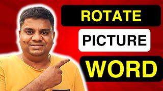 How to Rotate Picture in Word (Microsoft)