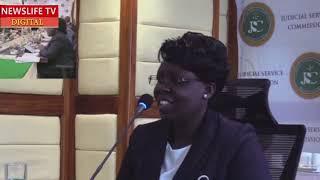 Achieng Pamela appears before the JSC for an interview for the Position of Judge of the High Court