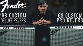 Demos in the Dark // Fender '68 Custom Pro Reverb vs Deluxe Reverb // Guitar Amp Shootout