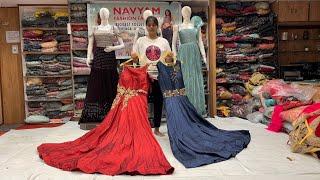 Navyam Fashion Factory ! New Pattern Designer Dresses Collection ! मात्र 595.RS से मँगवाए सिंगल पीस