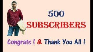 Thank you All for supporting "Sab Kuch Online" | 500 Subscribers !!!