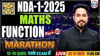 NDA 01 2025 Maths Marathon | NDA Maths Function One Shot | Maths By Coach Sir