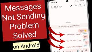 How to Fix Message Not Sending on Android - message not sent tap to try again
