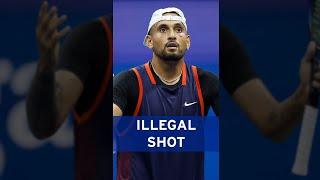 Nick Kyrgios' bizarre ILLEGAL shot! 