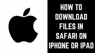 How to Download a File in Safari on iPhone or iPad