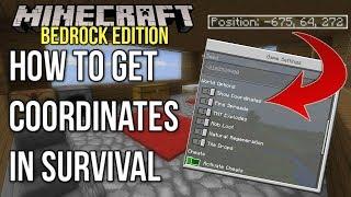 Minecraft Bedrock Edition - How to ENABLE Coordinates in Survival Mode (Xbox One/Switch/PE)