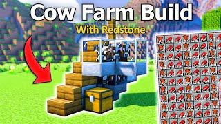 Minecraft: HOW TO MAKE COW FARM FOR ANY WORLD (Build Tutorial 1.20+)