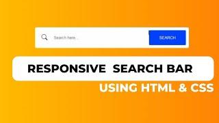 Responsive Full Screen Search Bar in HTML CSS & JavaScript | Search Box | Button Click Animation