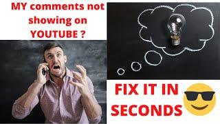 Cant SEE MY Comments on youtube? how to fix youtube comments not showing up WATCH THIS BEFORE  CMMNT