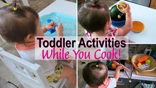 SCREEN FREE TODDLER ACTIVITIES So You Can Cook in the Kitchen! ‍ Montessori At Home Activities!