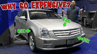 Why it costs a fortune to fix a car! I've never seen parts cost SO much in my 30 years as a mechanic