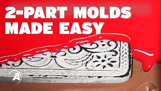 How to make 2-part silicone molds with Monster Clay | Alumilite
