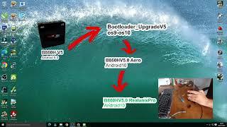 Upgrade STB B860H v5 Android 9 menjadi Android 10