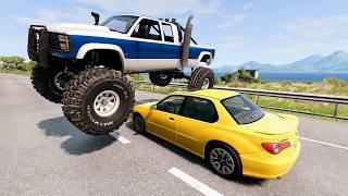 High Speed Traffic Car Crashes #210 - BeamNG Drive | CrashBoomPunk