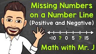 Missing Numbers on a Number Line | Integers on a Number Line | Math with Mr. J