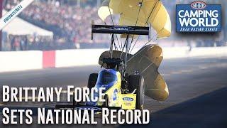 Brittany Force makes FASTEST pass in Top Fuel history