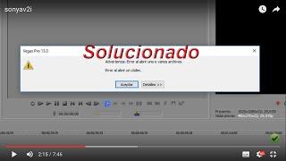 Solucion Error al abrir un codec en Sony Vegas Pro 13 en Windows 10