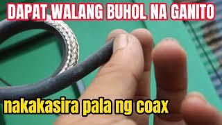 coax cable. kusa nagbalat