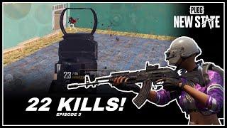 22 KILLS! | Chill solo squad gameplay in erangle. | PUBG: NEW STATE