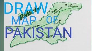 Draw map of Pakistan in easy way/Smart Pen