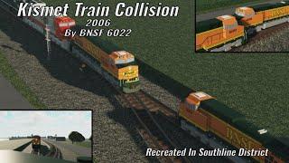 The Kismet Train Collision 18 years later (recreated in Southline District Roblox)