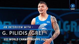 Georgios PILIDIS (GRE) wins first World gold medal in his career at #WrestleBelgrade