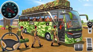 Offroad Army Bus Driving Simulator - US Soldier Transport Duty Driver - Android GamePlay