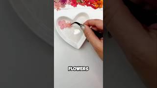 DIY pressed flower dish 