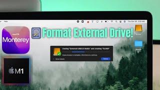 How To FORMAT an External Hard Drive for Mac m1 [macOS Monterey]