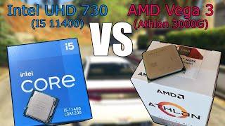 Intel UHD 730 Vs AMD Vega 3 - Can The Athlon 3000G Beat an I5 When Gaming With Integrated Graphics?
