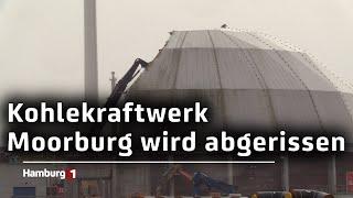 Erste sichtbare Abrissarbeiten in Moorburg