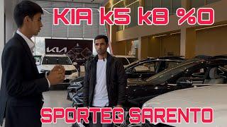 KIA K5 K8 %O  Sportage Sarento Narxlari Tóliq Malumot Denov Avto salonidan