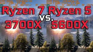 Ryzen 7 3700X vs. Ryzen 5 5600X Gaming Comparison With RTX 3080