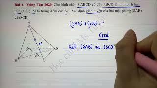 Hình 11. HKG. T1. Xác định Giao tuyến của 2 mặt phẳng - trích đề thi HK