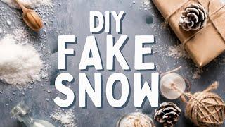 Budget-friendly Fake Snow For Winter Crafts!