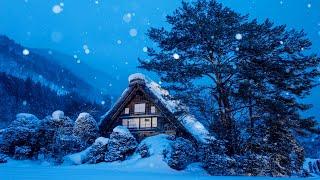  Beautiful Winter Snow Scene Relaxing Piano Music -  Soothing Calming Sleep Meditation Study Music