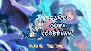 How To Make  Gawr Gura  Pony Town Skin (Cosplay)  Double Gin  #ponytown #ponytownskin