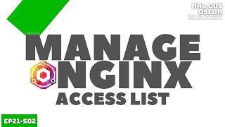 Nginx Proxy Manager Access Lists | Add Basic HTTP Auth to ANY Service