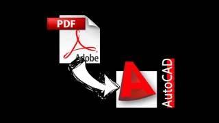 Insert PDF in AutoCad