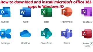 How to download and install Microsoft office 365 apps in Windows 10 | install Office 365 in Windows