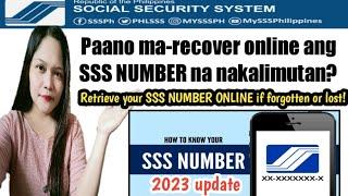 Paano ma-recover online ang SSS NUMBER na nakalimutan?