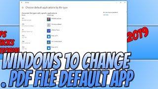 Set Adobe Reader As Default APP For PDF Files Tutorial