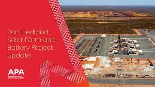 Port Hedland Solar and Battery Project Update