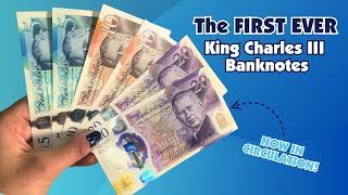 A closer look at the FIRST EVER King Charles III Banknotes!