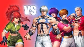 Orochi Leona vs Orochi Team (Lunatic Difficulty) - KOF ALL STAR