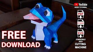 Free Bruni Frozen 2 Papercrafts | DIY Paper Craft 3D SVG PDF Template | Tutorial Step by Step