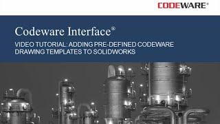 How to add pre-defined Codeware drawing templates to SOLIDWORKS